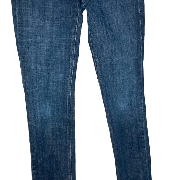 J.Crew Womens Matchstick Slim Straight Med Wash Jeans Distressed Denim Size 27R - Picture 5 of 16
